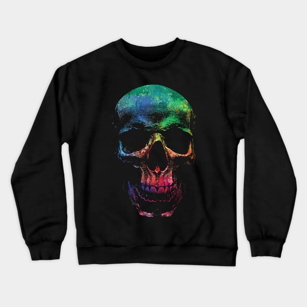 Rainbow skull Crewneck Sweatshirt by NVDesigns